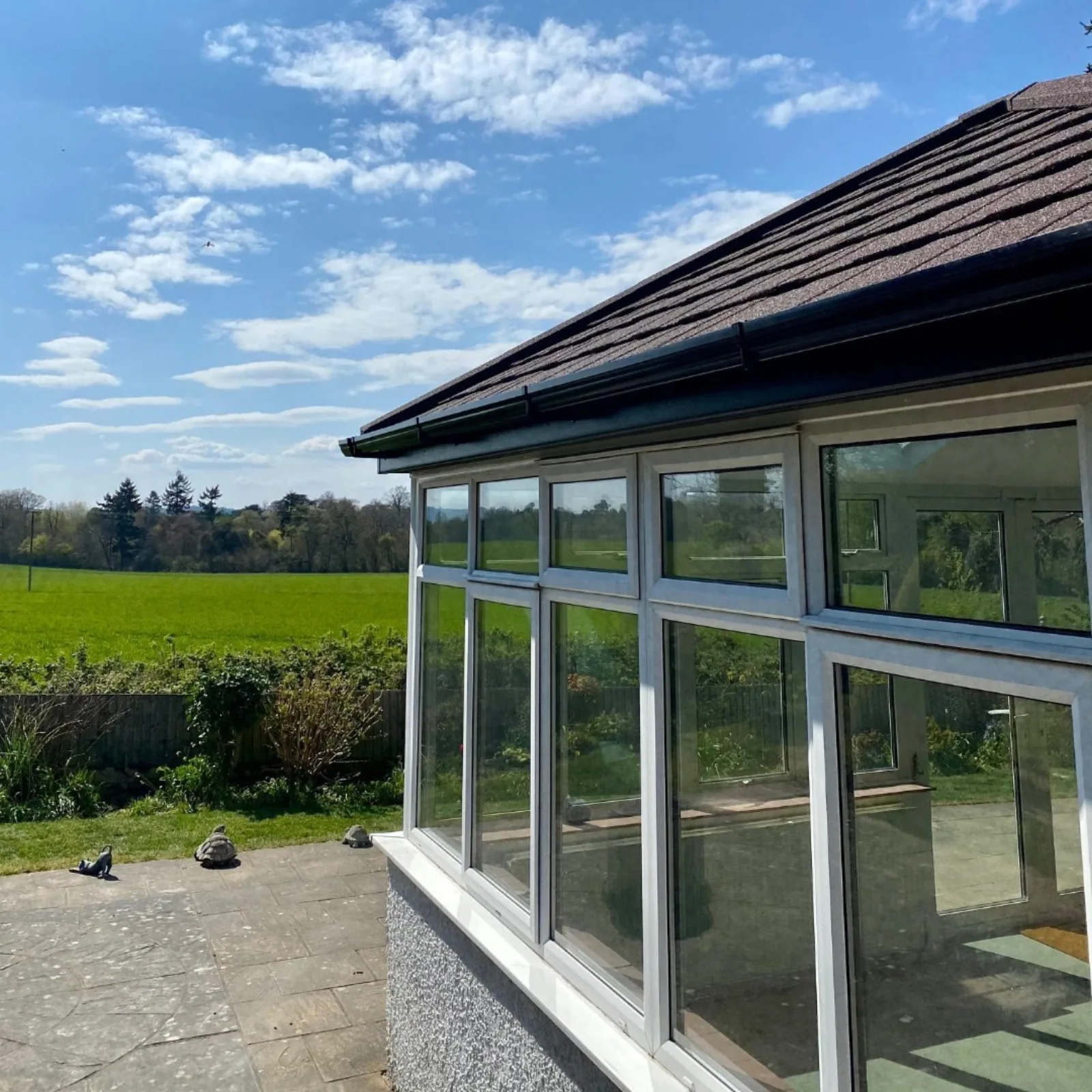Supalite tiled conservatory roof with Extralight tile finish on a 1930s semi