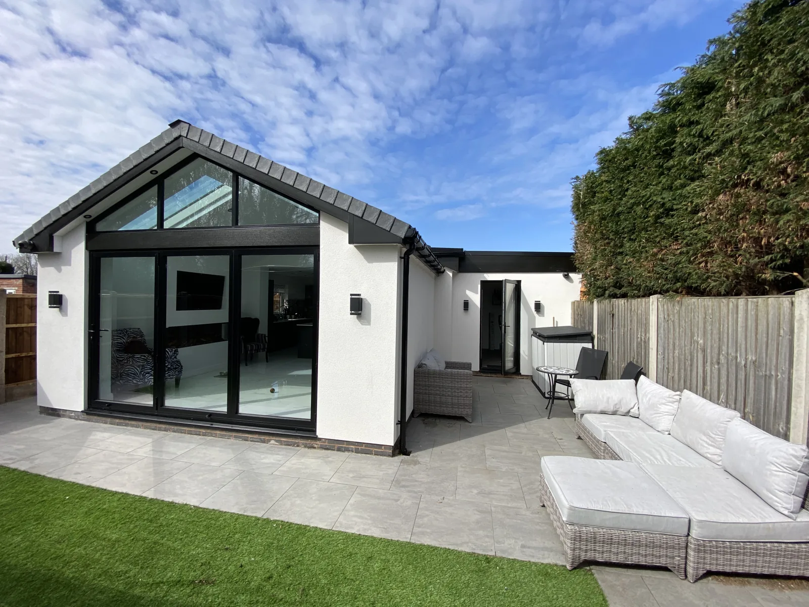 Edwardian-style conservatory with Supalite slate tiled roof finish