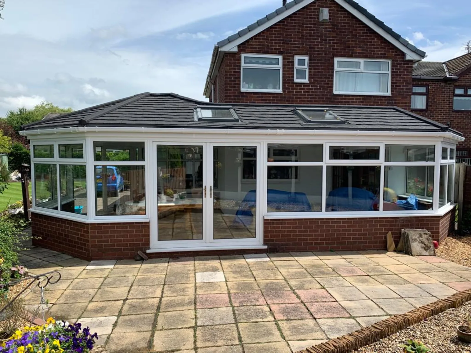 Same conservatory after Supalite tiled roof installation