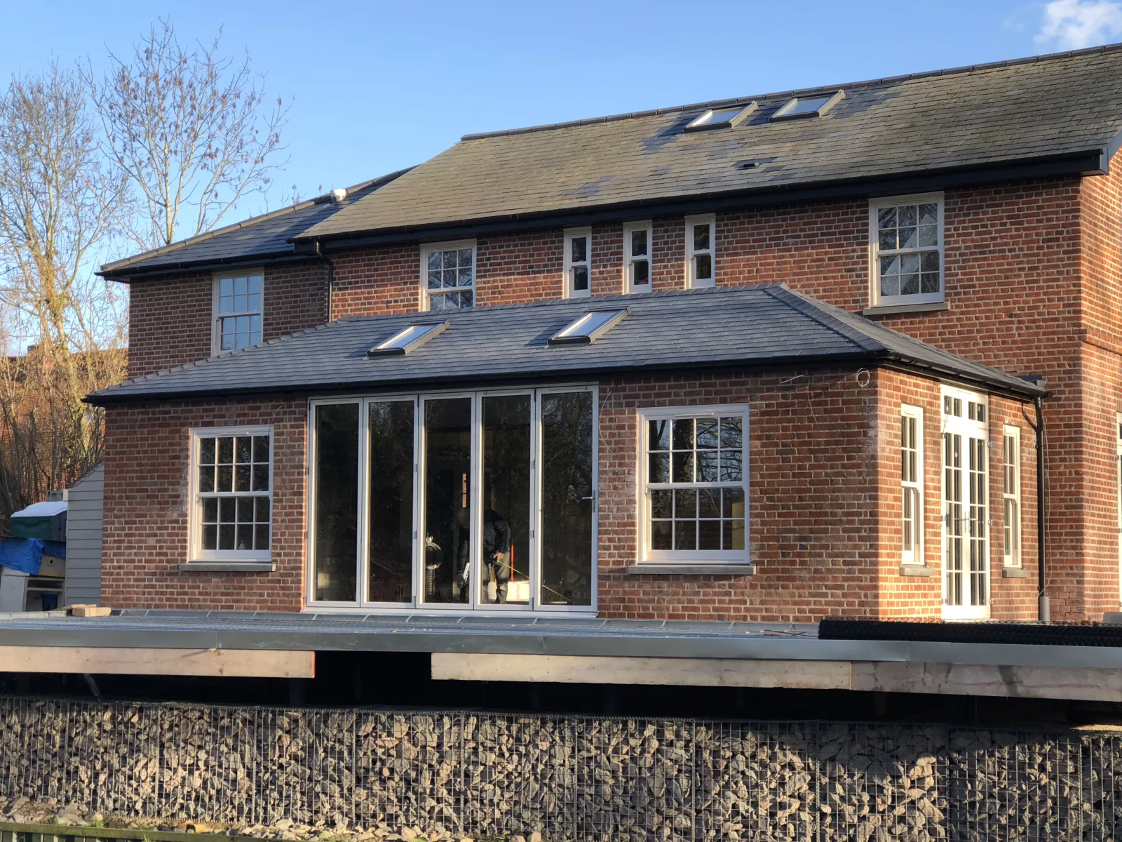 Finished Supalite tiled conservatory roof exterior on a Greater Manchester home